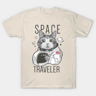 Space Traveler Cat T-Shirt